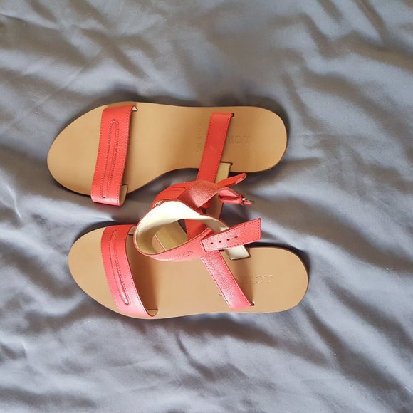 JCrew red Strappy sandal - Picture 2 of 2